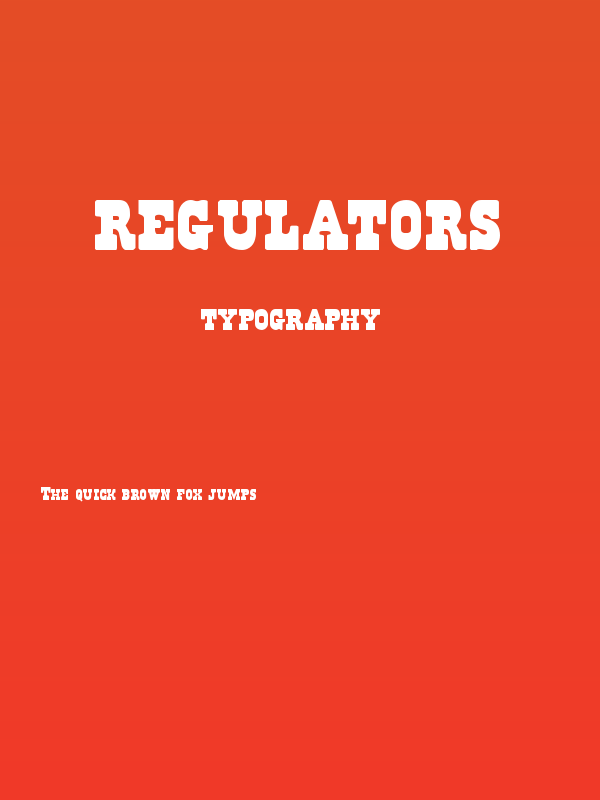 Regulators Poster
