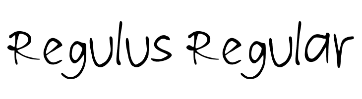 Regulus Regular Caratteri