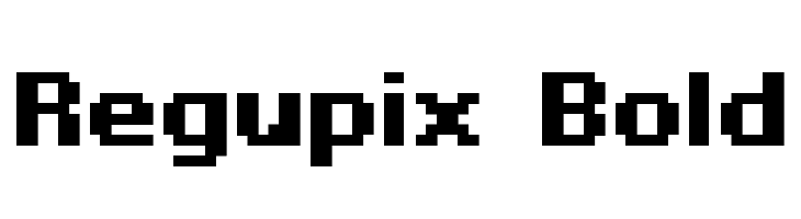 Regupix Bold  Скачать бесплатные шрифты