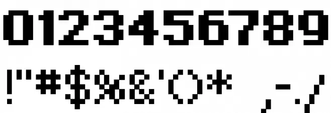 Regupix Bold Font OTHER CHARS