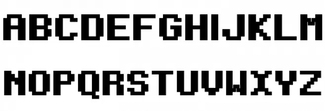Regupix Bold Schriftart Groß
