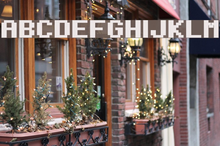 Regupix Bold Font examples
