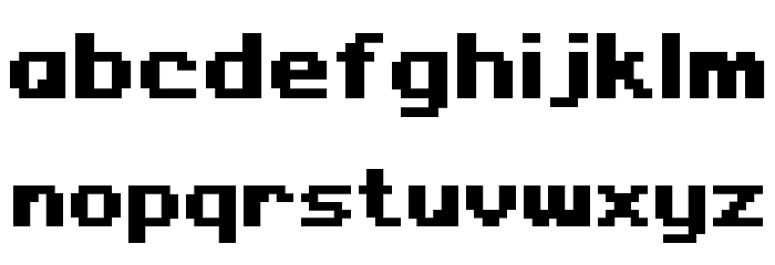 Regupix Bold Font LOWERCASE