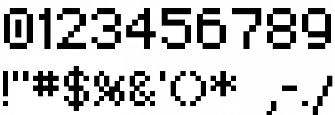 Regupix Font OTHER CHARS