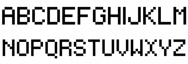Regupix Schriftart Groß