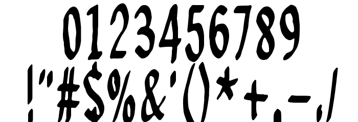 Regurgance Font OTHER CHARS