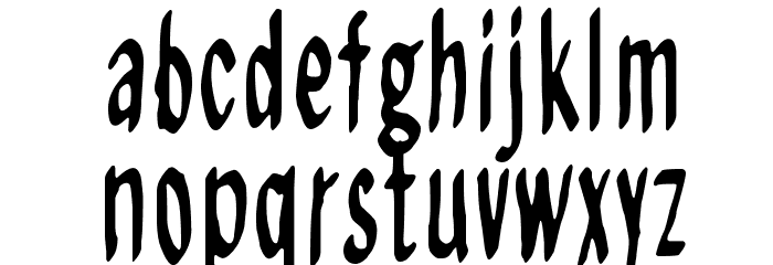 Regurgance Font LOWERCASE