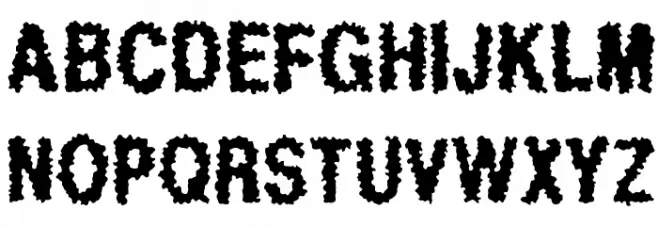 Regurgitation Schriftart Groß