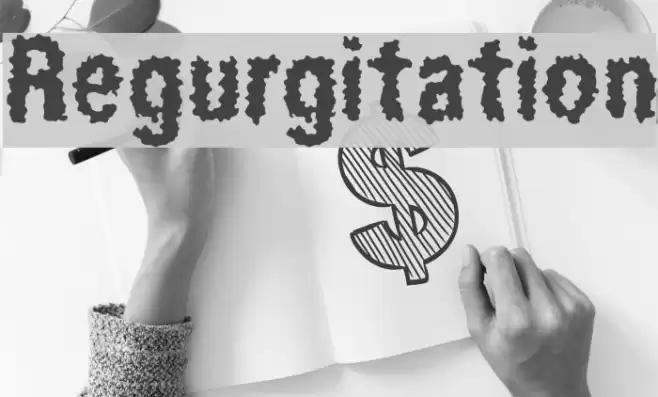 Regurgitation Font examples