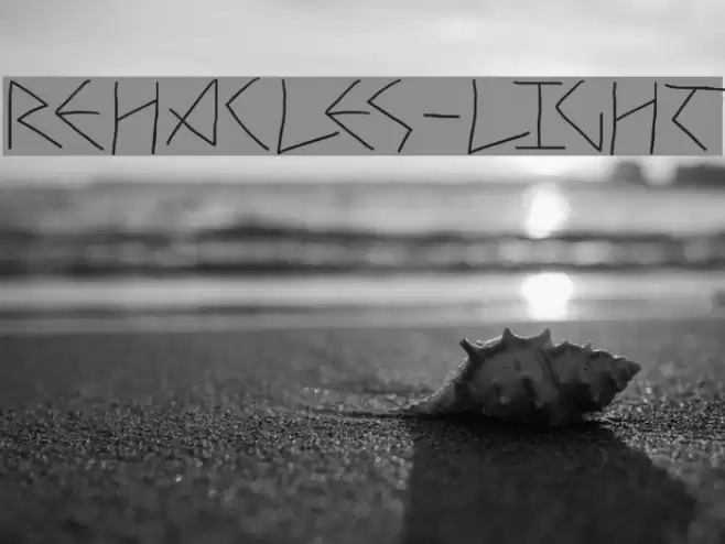 Rehacles-Light Font examples