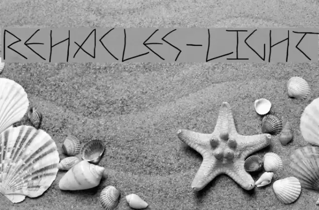 Rehacles-Light Font examples