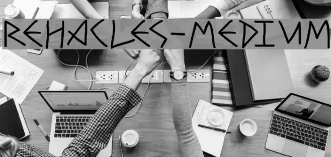 Rehacles-Medium Font examples