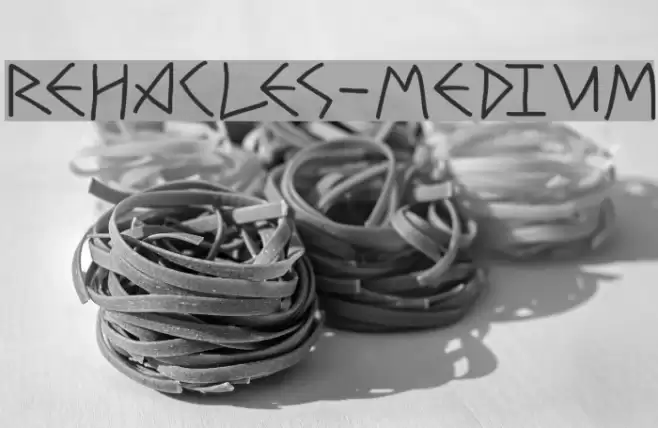 Rehacles-Medium Font examples