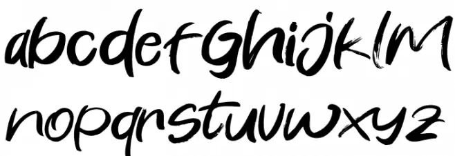 Rehat Schriftart Kleinbuchstaben