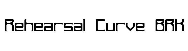Rehearsal Curve BRK  Frei Schriftart Herunterladen