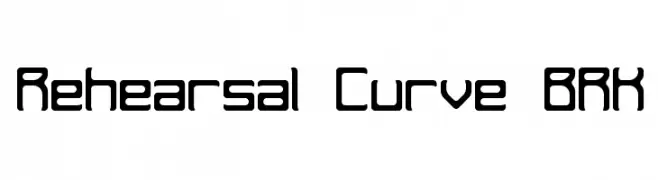 Rehearsal Curve BRK  Frei Schriftart Herunterladen