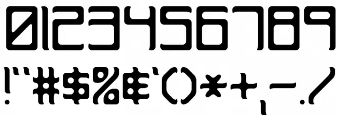 Rehearsal Curve BRK Font OTHER CHARS