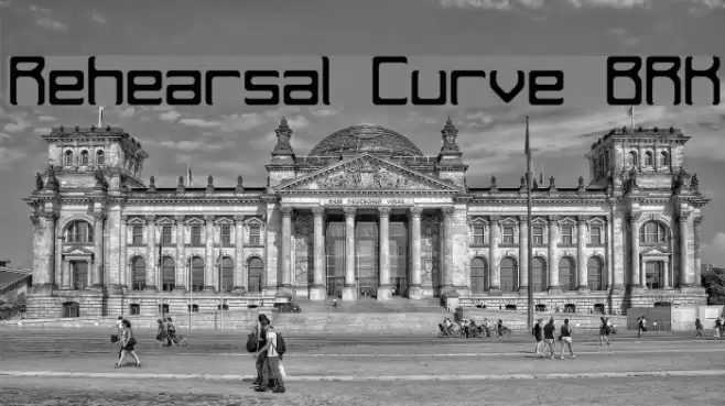 Rehearsal Curve BRK Font examples