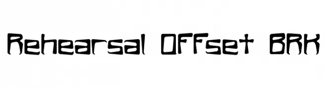 Rehearsal Offset BRK  Frei Schriftart Herunterladen