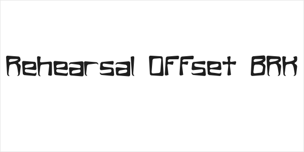 Rehearsal Offset BRK Logo