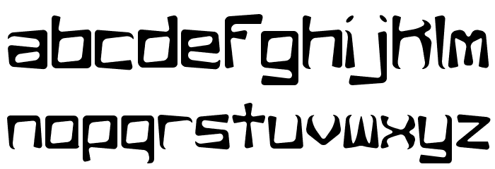 Rehearsal Offset BRK Font LOWERCASE