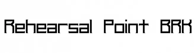 Rehearsal Point BRK  Frei Schriftart Herunterladen