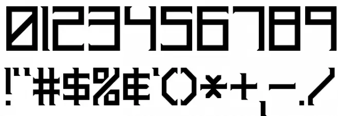 Rehearsal Point BRK Font OTHER CHARS