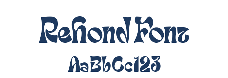 Rehond Font Font Preview
