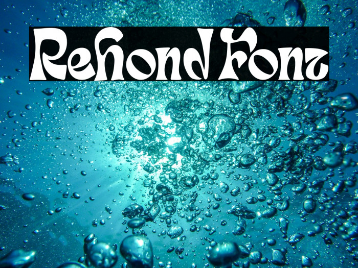 Rehond Font Example 1