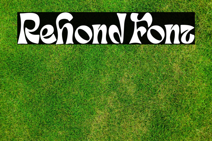 Rehond Font Example 3