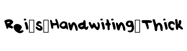 Rei_s_Handwiting_Thick  免费字体下载