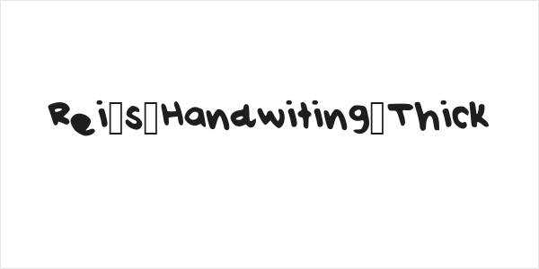Rei_s_Handwiting_Thick Logo