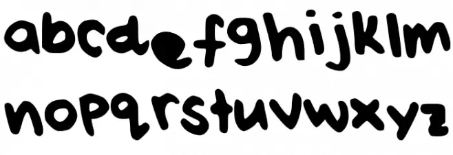 Rei_s_Handwiting_Thick फ़ॉन्ट लोअरकेस