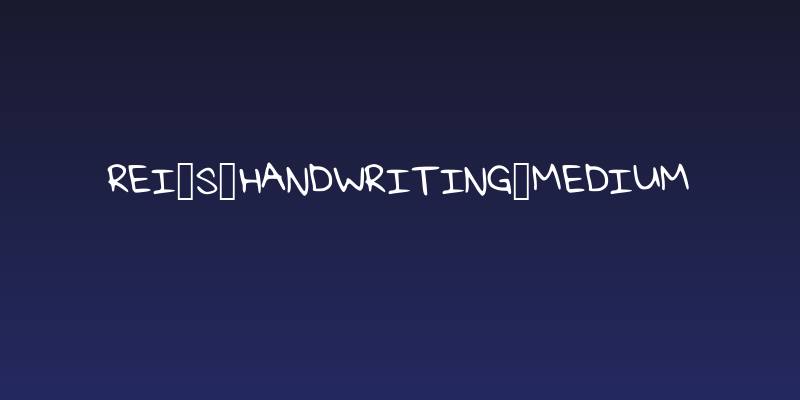 Rei_s_Handwriting_Medium Social Header