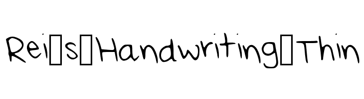 Rei_s_Handwriting_Thin  Frei Schriftart Herunterladen