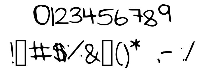 Rei_s_Handwriting_Thin Font OTHER CHARS