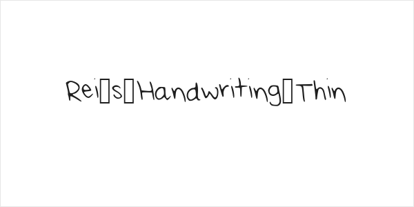 Rei_s_Handwriting_Thin Logo