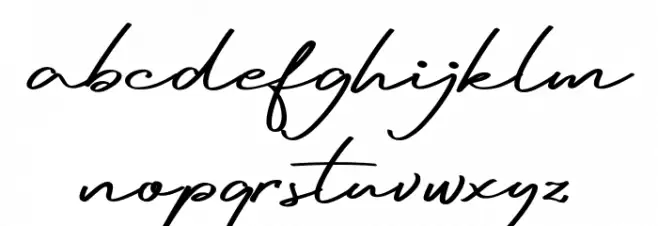 Reileigh Font LOWERCASE