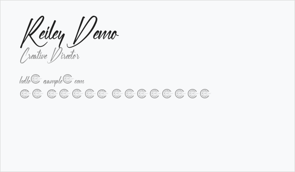 Reiley Demo Business Card
