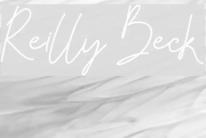 Reilly Beck Font examples