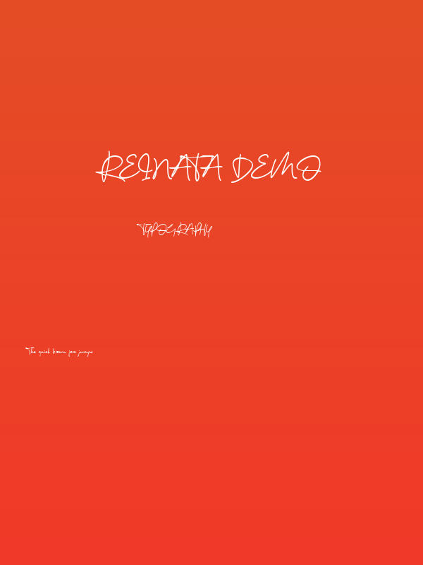 Reinata Demo Poster