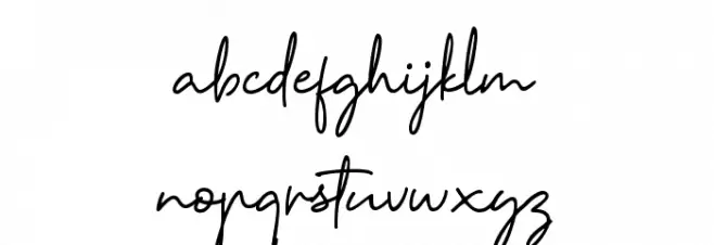 Reinata Demo Schriftart Kleinbuchstaben