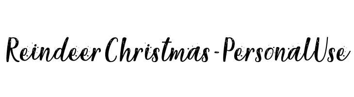 Reindeer Christmas - Personal Use  font caratteri gratis