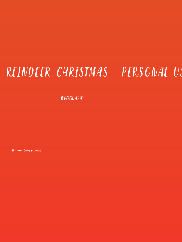 Reindeer Christmas - Personal Use Poster