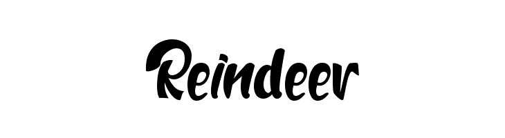 Reindeer  フリーフォントのダウンロード
