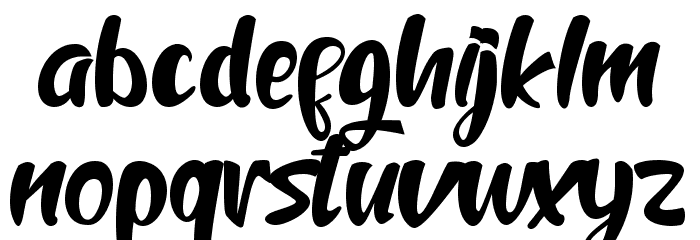 Reindeer Font LOWERCASE