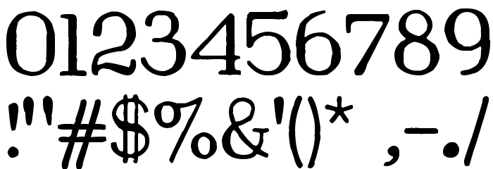 Reiner Graphika Font OTHER CHARS