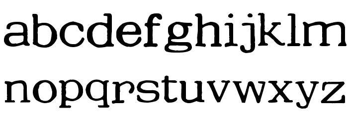 Reiner Graphika Font LOWERCASE