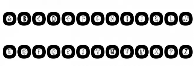 ReinersImOval フォント 大文字