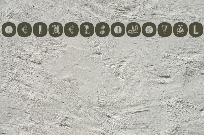 ReinersImOval Font examples